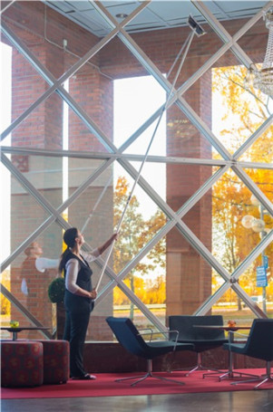 Ручка телескопическая Vikan (d29мм, 1490-4000мм, серый)