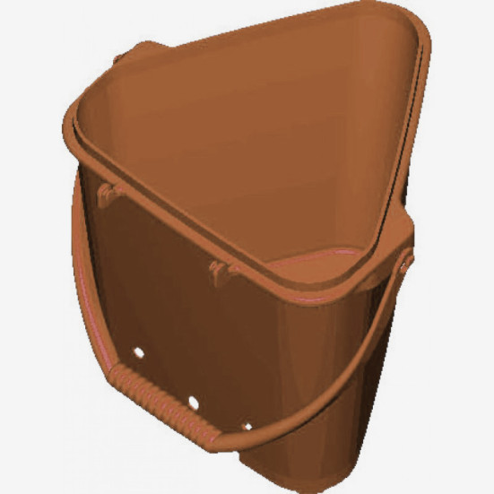 Ведро Schavon (12л, коричневый) (74208)