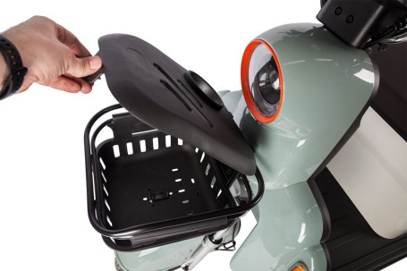 Трицикл электрический Rutrike Gelbert Beta (48/60V, 800W, сереребристо-белый) (0000256-3032)