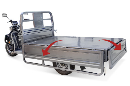 Трицикл электрический Rutrike Эксперт ПРО Плюс 2200 (серый)