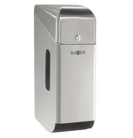 Диспенсер для туалетной бумаги Nofer 05100.S (прямоугольный, нерж, матовый, для 3 рулонов, с крышкой)