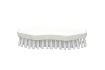 Щётка-скраб ручная FBK (180х60мм, средн.жесткость, 30мм ворс, белый)