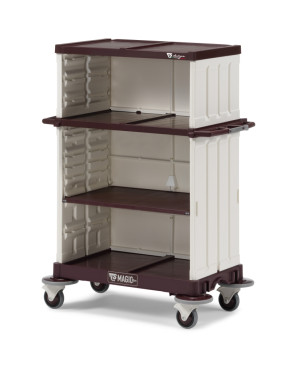 Тележка TTS MagicArt 25 Safety (без дверей, открытая, база бордо)