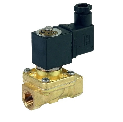 Клапан электромагнитный DN 25 (10 бар, 1г-г, латунь, 220В) TITAN