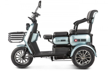 Трицикл электрический Rutrike Патрон (голубой)