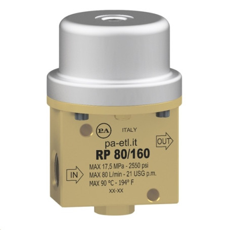 Клапан пневматический PA RP80/160 (160бар, 80л/мин, 1/2"г-1/2"г)