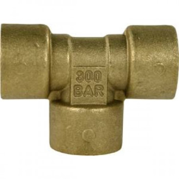 Тройник 3/8"г-3/8"г-3/8"г (350бар, лат) R+M
