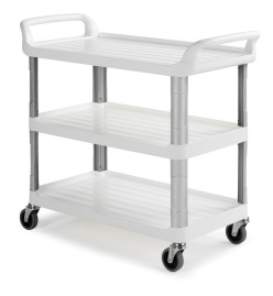 Тележка TTS Shelf 3800 (полипропилен, 3 полки, колеса d100мм, белый)