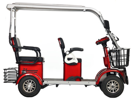 Трицикл электрический Rutrike Gelbert Hara (48/60V, 600W, красный) (0000147-3041)