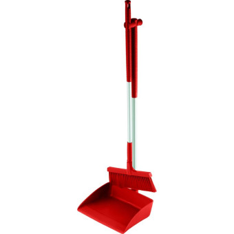 Набор совок с щеткой Schavon (325x430х1000 мм, красный)