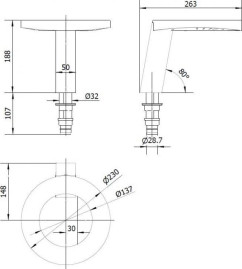 Сушилка для рук Nofer CONCEPT3 (3 в 1, смеситель, дозатор мыла, черный)