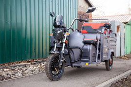 Трицикл электрический Rutrike Вояж-П 1200 60V800W (серебристый, трансформер)