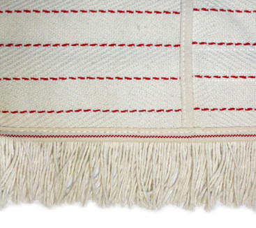 Моп с карманами TTS (100х13см, хлопок, для сухой уборки, белый)