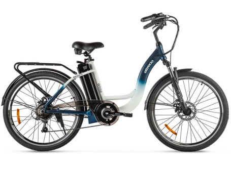 Электровелосипед Eltreco White (бело-синий)