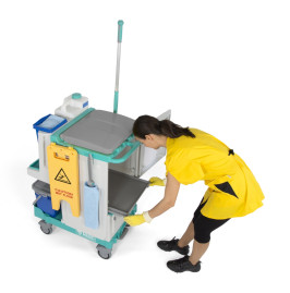 Тележка TTS Magic System 620V (2х20л, выдв. ящик, держ. мешка 90л)