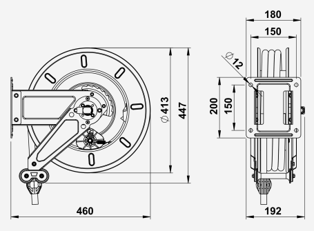 Барабан высокого давления FAICOM VX 3815 ST (400бар, 15м, нерж)