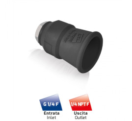 Форсункодержатель NH35 (1/4"г, 350бар, черн) MTM