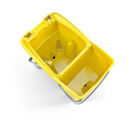 Ведро TTS ACTIONPRO (30л, колеса, отжим Dry, 2 слив. отверстия, желтый)