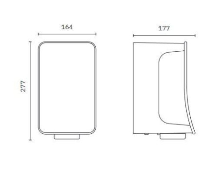Сушилка для рук Nofer FUSION (автомат, серебро)