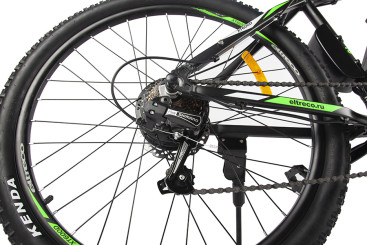 Электровелосипед Eltreco XT 600 D (черно-зеленый)