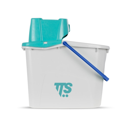 Ведро TTS NI JUNIOR (14л, отжим зеленый, ручка синий) (00005070B)