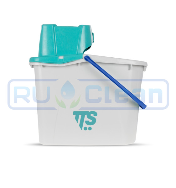 Ведро TTS NI JUNIOR (14л, отжим зеленый, ручка синий)