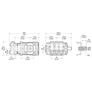 Насос высокого давления Comet FW3 4030S (1450 об/мин)