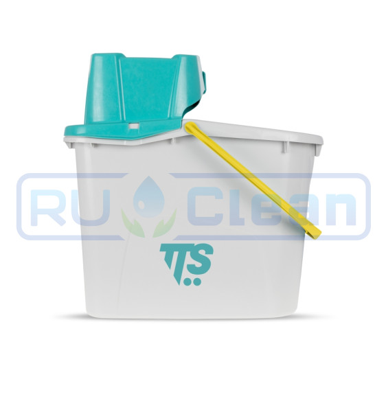 Ведро TTS NI JUNIOR (14л, отжим зеленый, ручка желтый)