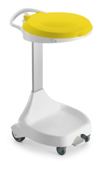 Держатель TTS для мешка W20 (педаль, колеса, крышка желтая)