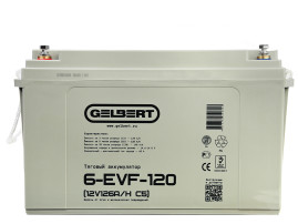 Тяговый аккумулятор Gelbert 6-EVF-120 (12В, 126Ач, AGM)