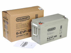 Тяговый аккумулятор Gelbert 6-EVF-120 (12В, 126Ач, AGM)