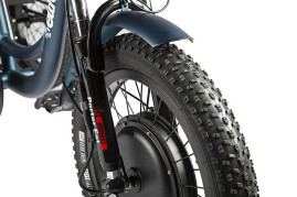 Трицикл электрический Eltreco Porter Fat 700 (темно-синий)