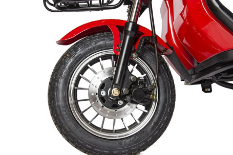 Трицикл электрический Rutrike Экипаж (красный)