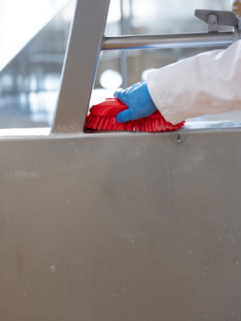 Щетка ручная XL Vikan (230мм, супер жесткий, красный) (38944)