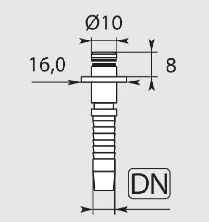 Фитинг высокого давления DKF-W (DN06, Karcher d10, лат) R+M