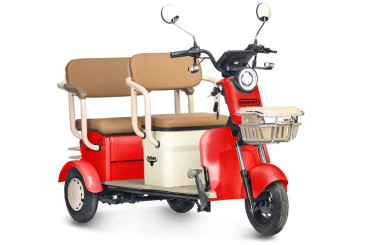 Трицикл электрический Rutrike Gelbert Atlas 48V/60V 600Вт (красный)