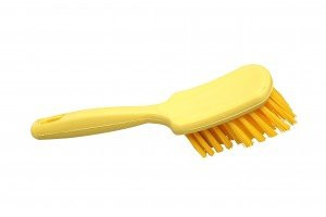 Щетка ручная с обрезиненной ручкой FBK (275х75мм, ворс ср. жесткости, желтый)