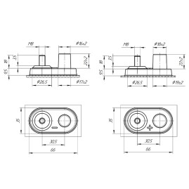 Тяговый аккумулятор Ventura FFT 06 197 (6В, 197Ач, WET)