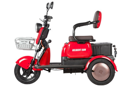 Трицикл электрический Rutrike Gelbert Sun (48/60V, 650W, черный) (0000271-3056)