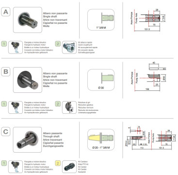 Мембранный насос Comet BP75 (20 бар, 67 л/мин, ВОМ 1&quot;3/8)