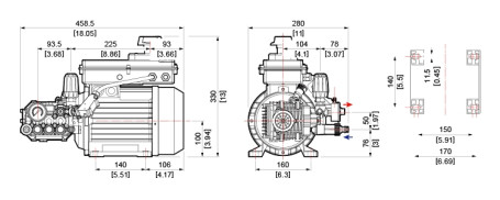Мойка высокого давления Comet MTP ZW-K 13/180 TS VA