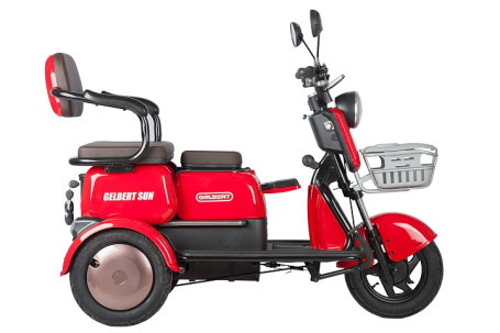 Трицикл электрический Rutrike Gelbert Sun (48/60V, 650W, оранжевый) (0000271-3058)