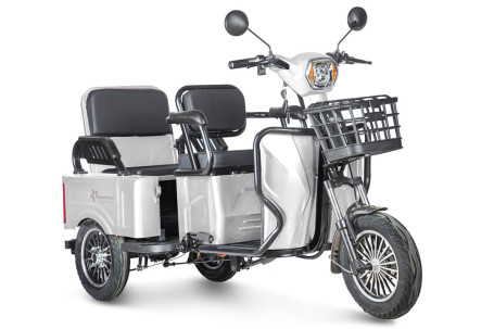 Трицикл электрический Rutrike Gelbert Tuban 48V/60V 600Вт (белый)