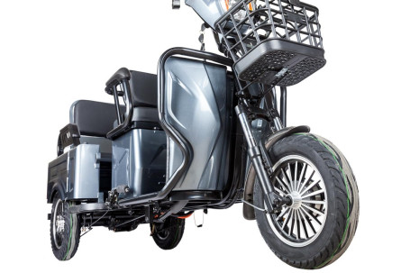 Трицикл электрический Rutrike Gelbert Tuban 48V/60V 600Вт (белый)