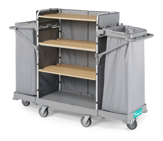Тележка для отелей TTS GREEN HOTEL 925 (120л, 4 полки, колеса d150мм)
