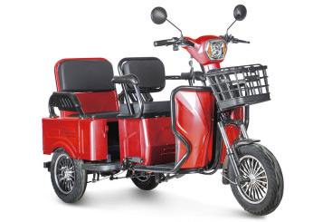 Трицикл электрический Rutrike Gelbert Tuban 48V/60V 600Вт (красный)