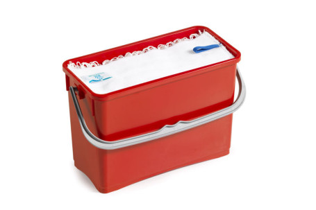 Ведро TTS (8л, с ручкой, красный)