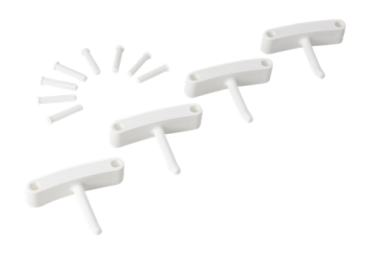 Крючок Vikan (белый, 4шт)