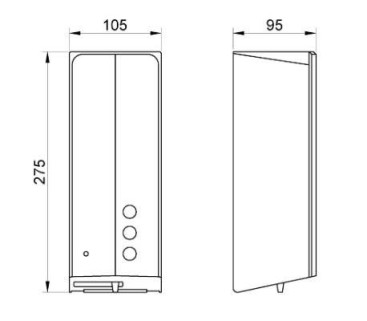 Диспенсер для мыла Nofer Automatics (автомат, черный)
