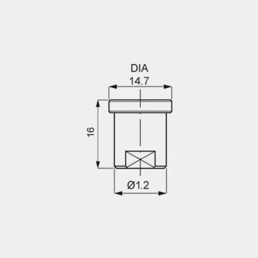 Форсунка 25050 (мундштук Karcher, AISI 416) PNR